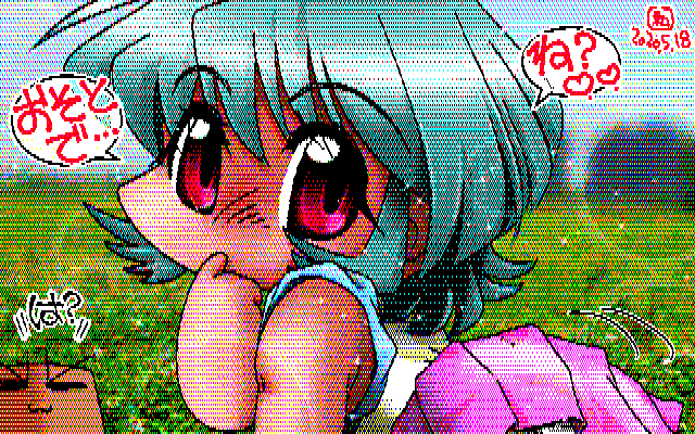 [PC8801 デジタル8色形式作成手順]