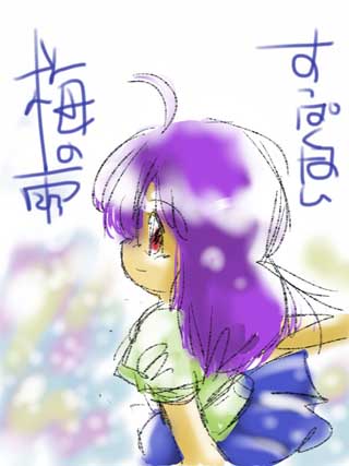 2011年5月27日の楽描き iPad + Autodesk SketchBook でのお絵描き試し描き…(^_^;)