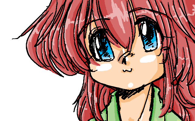2025年9月9日に発掘(^_^;)変換元絵、わざわざ描いてたのか…(^_^;)