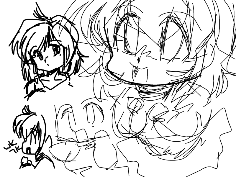 恐らくiPad + PhotoshopTouch での楽描き(^_^;)その3