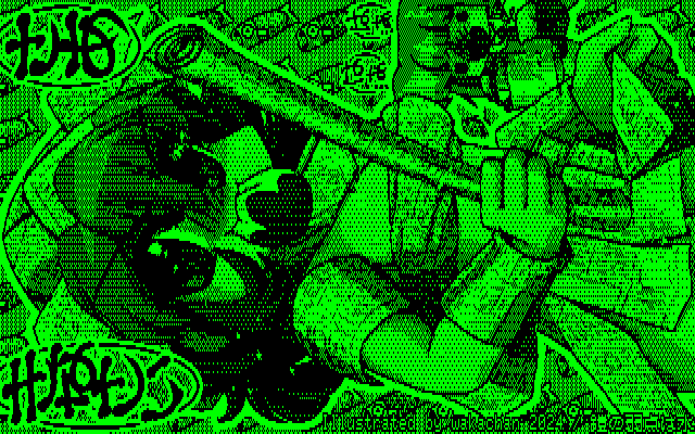 【デジタル8色アナログ16色】「鎧の弱点は水」グリーンディスプレイ版