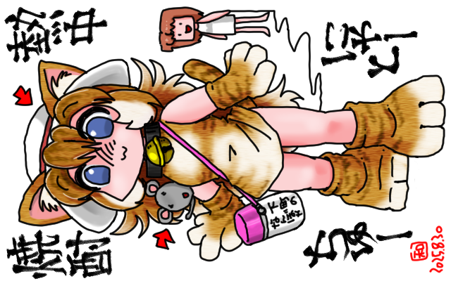 「熱中焼酎にゃーとちゅー」フルカラー版、この間も似た様なの描いた覚えがあるけど、ぬこはいつ描いても正義なのだっ!\(^o^)/