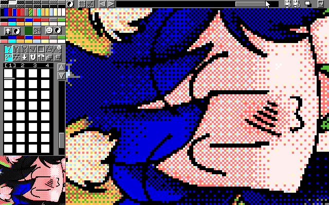 【デジタル8色アナログ16色】「誰か暖かくしてっ!(切実w)」MAG形式生成のためのマルチペイント(MPS.EXE Ver1.01)画面