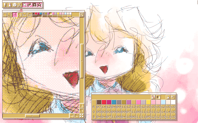 「本当ならこーよね(^_^;)」MAG形式生成のためのマルチペイント(MPS.EXE Ver1.01)画面