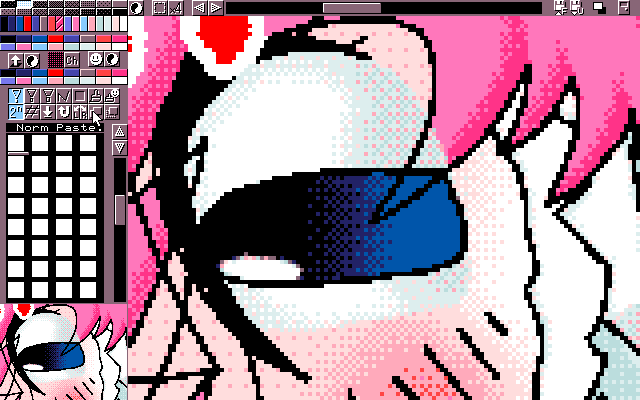 「あぢあぢあぢあぢ…」MAG形式生成のためのマルチペイント(MPS.EXE Ver1.01)画面