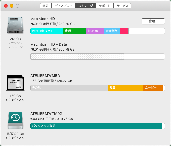 Catalinaの残骸…「MacintoshHD - Data」これが元凶だったとわ…ヽ(^.^;)丿ところで、これは消せるんだろうか?(^_^;)