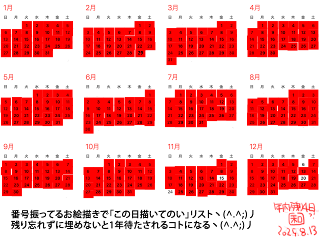 今年の6月17日以降、4カ所埋め、今日また1カ所…年内残り4カ所を忘れずに埋めねばっ!ヽ(^.^;)丿